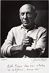 Portrait de Picasso à la cigarette, Cannes — Lucien Clergue