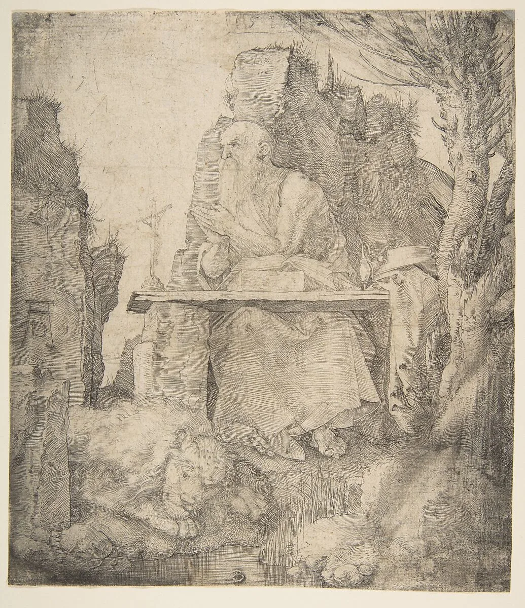 Saint Jerome by the Pollard Willow — Albrecht Dürer