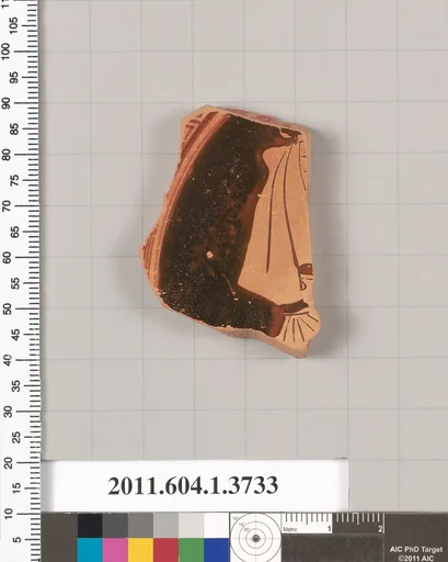 Terracotta fragment of a kylix (drinking cup)