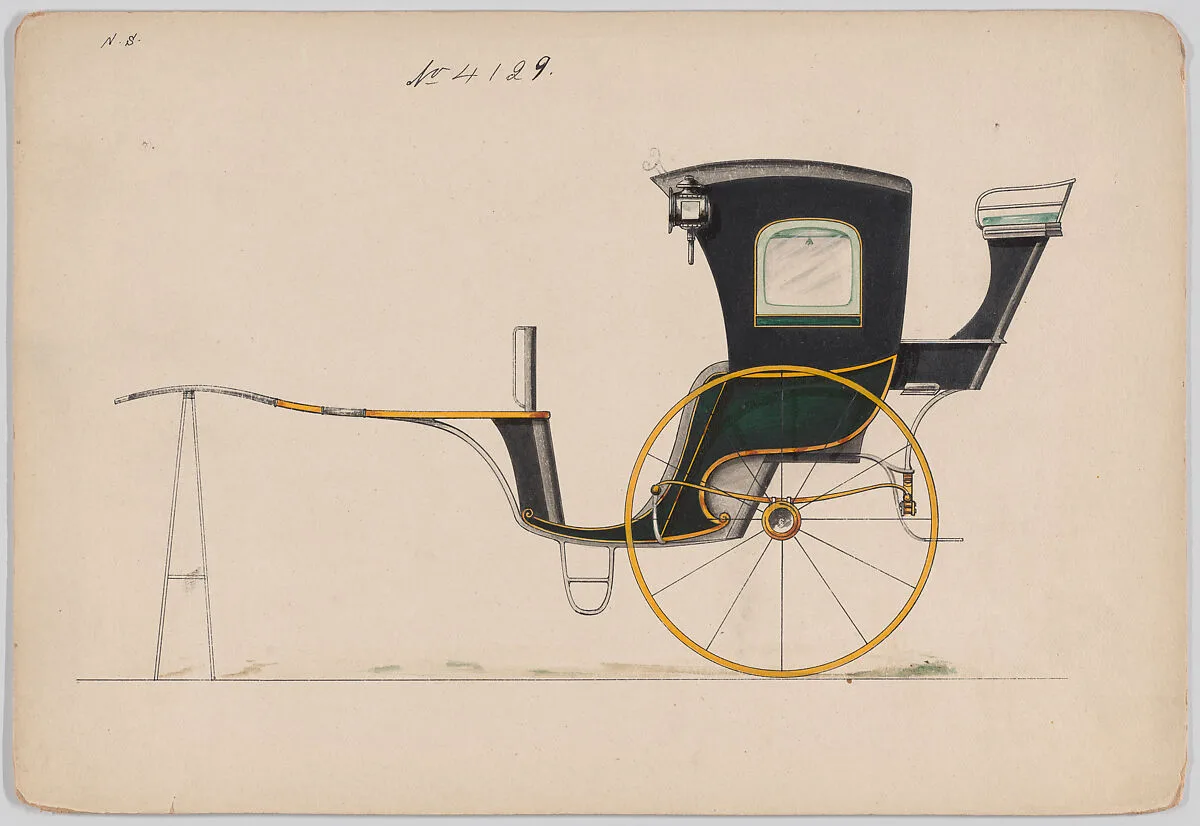 Hansom Cab #4129 — Brewster & Co.|Herman Stahmer