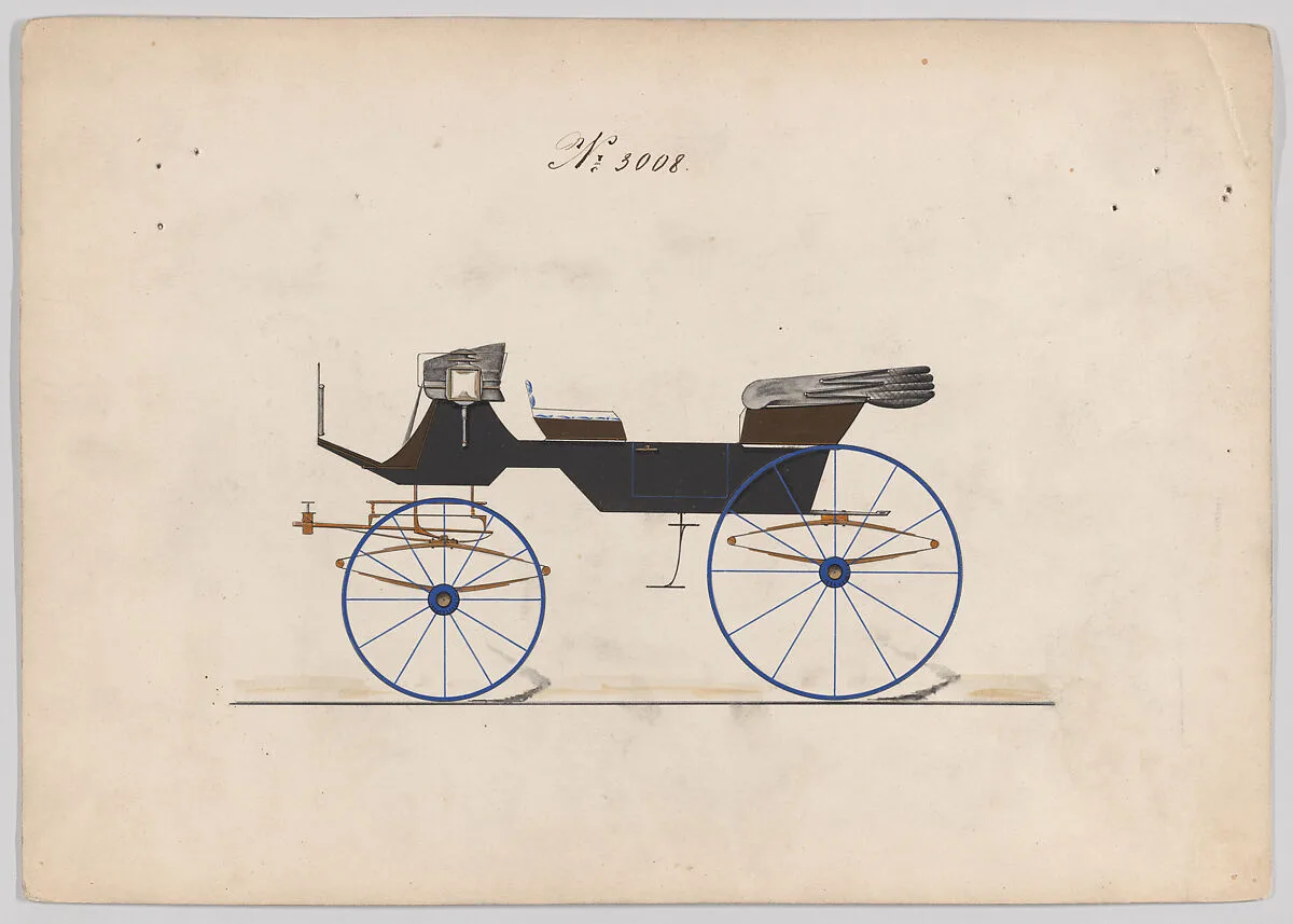 Design for 6 seat Phaeton, no. 3008 — Brewster & Co.