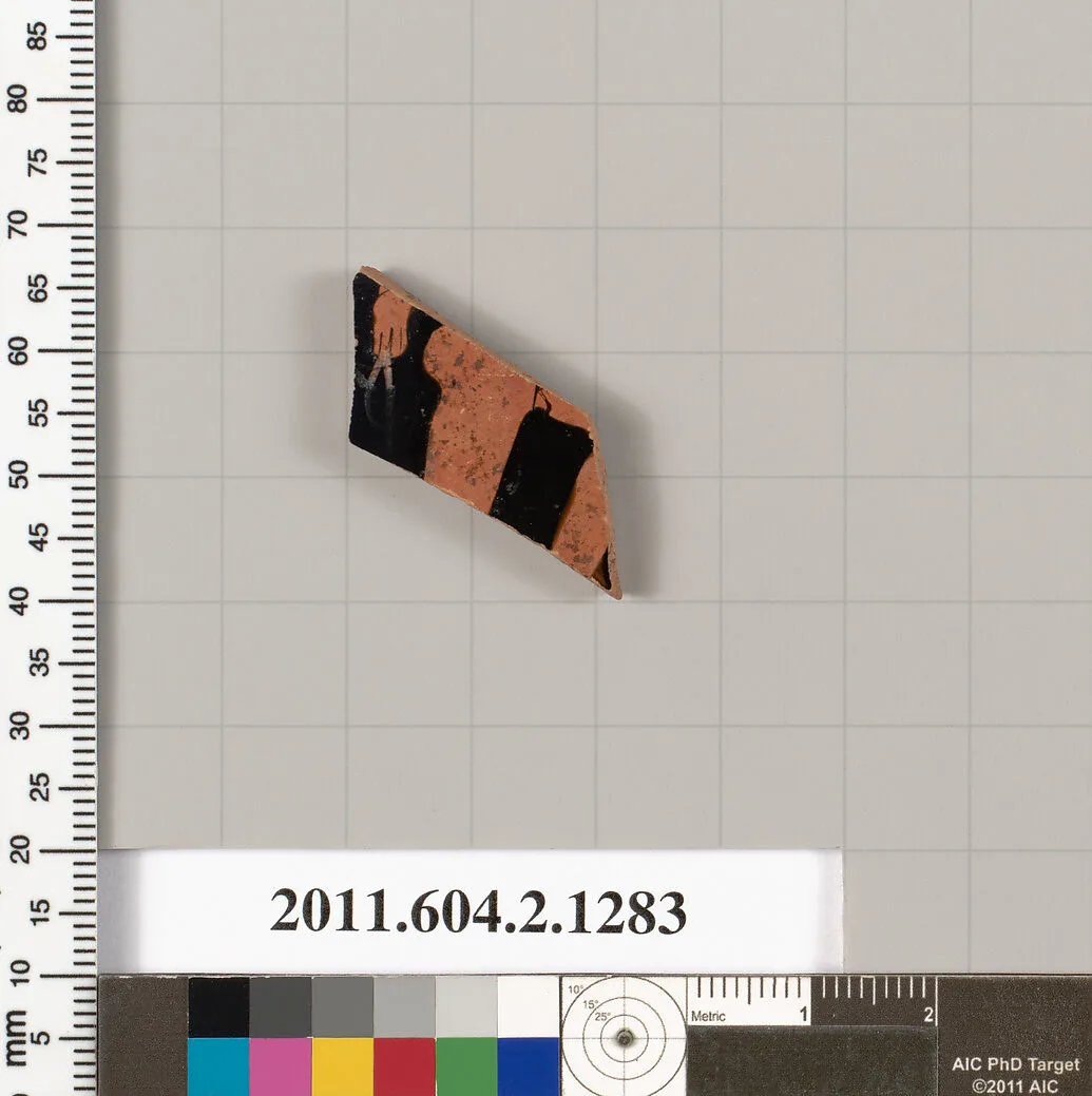 Terracotta fragment of a skyphos (deep drinking cup) — Unknown