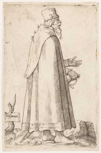 Costume Plate: Bearded Man from Spain