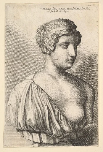 Antique bust of a woman