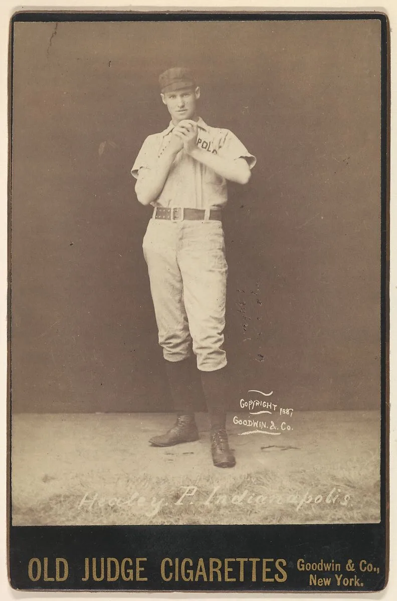 John J. Healey, Pitcher, Indianapolis, from the series Old Judge Cigarettes — Goodwin & Company