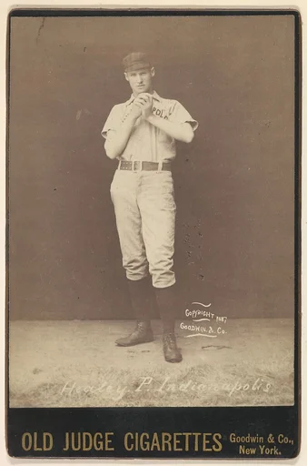 John J. Healey, Pitcher, Indianapolis, from the series Old Judge Cigarettes