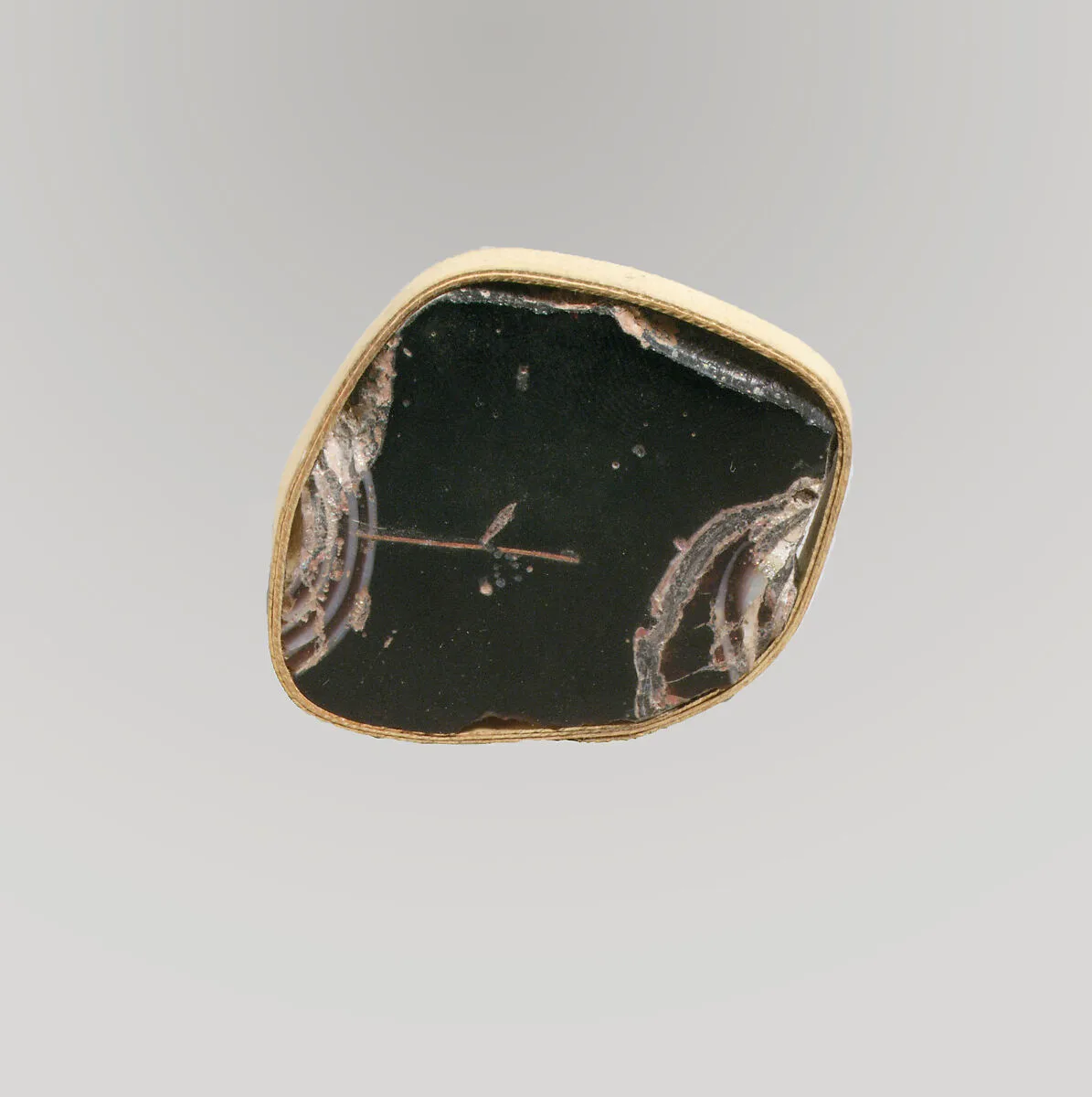 Glass mosaic inlay fragment — Unknown