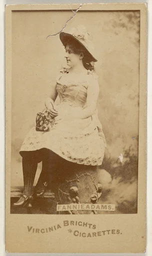 Fannie Adams, from the Actors and Actresses series (N45, Type 6) for Virginia Brights Cigarettes