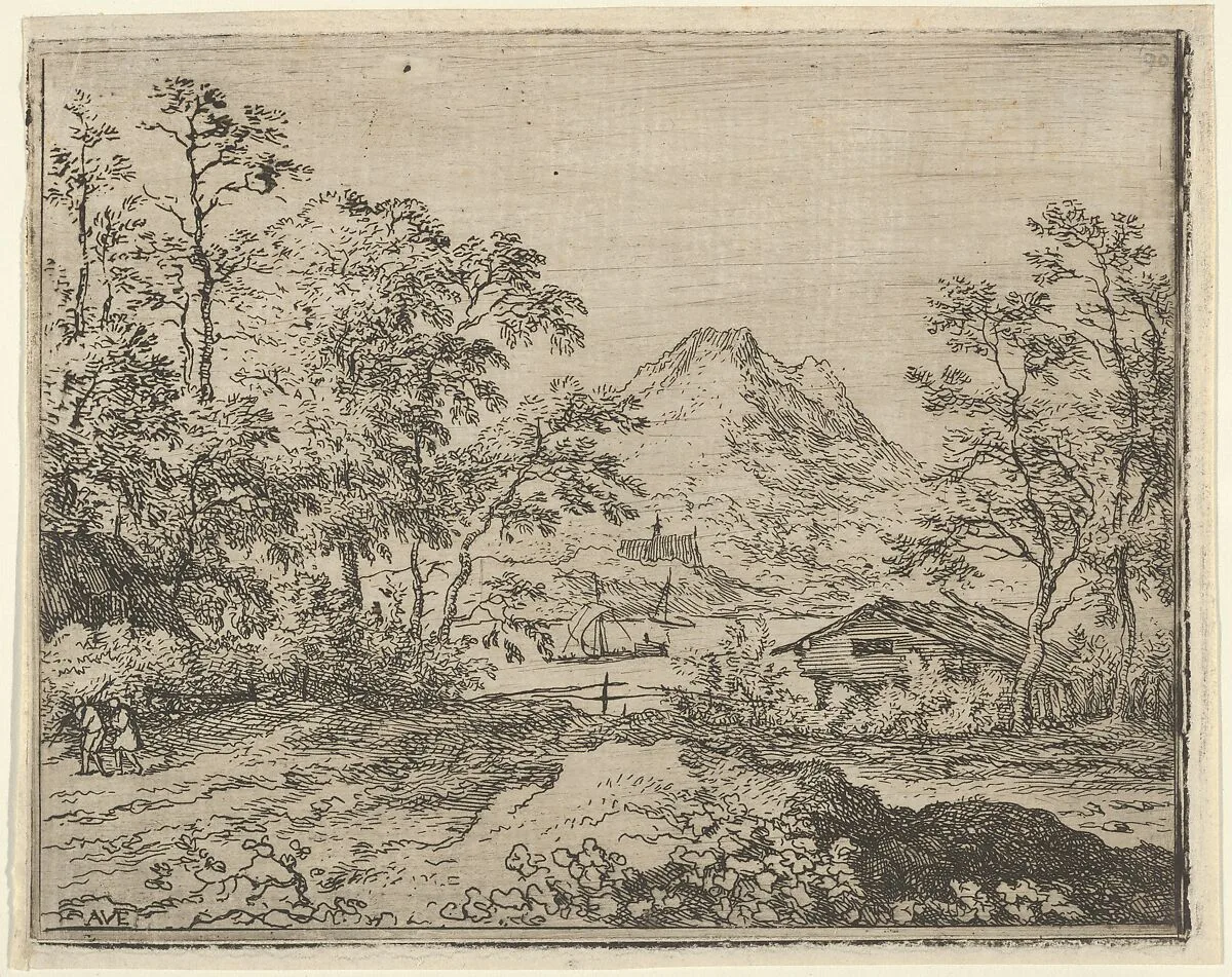 The Broad River — Allart van Everdingen