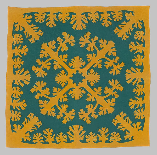 Hawaiian Quilt, Lei Mamo pattern — Unknown