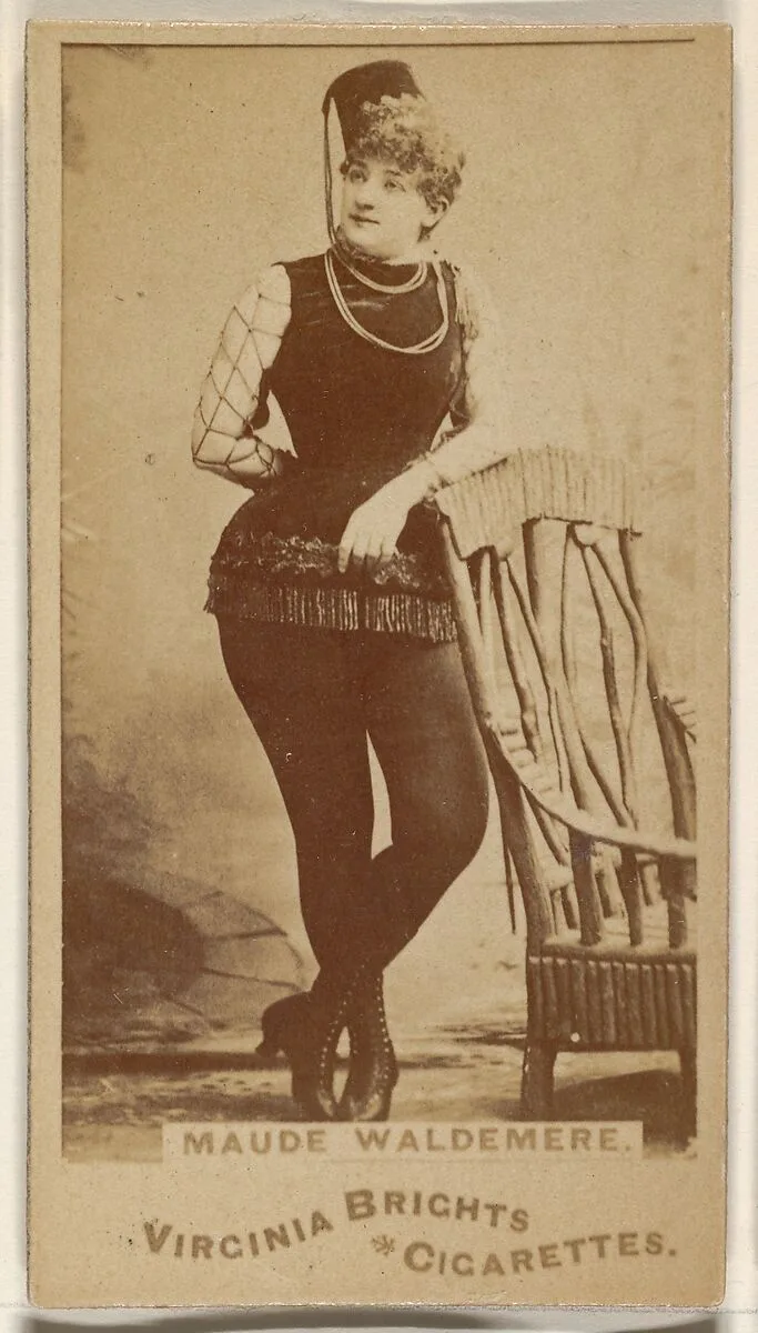 Maude Waldemere, from the Actors and Actresses series (N45, Type 1) for Virginia Brights Cigarettes — Allen & Ginter