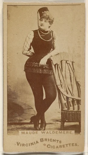 Maude Waldemere, from the Actors and Actresses series (N45, Type 1) for Virginia Brights Cigarettes