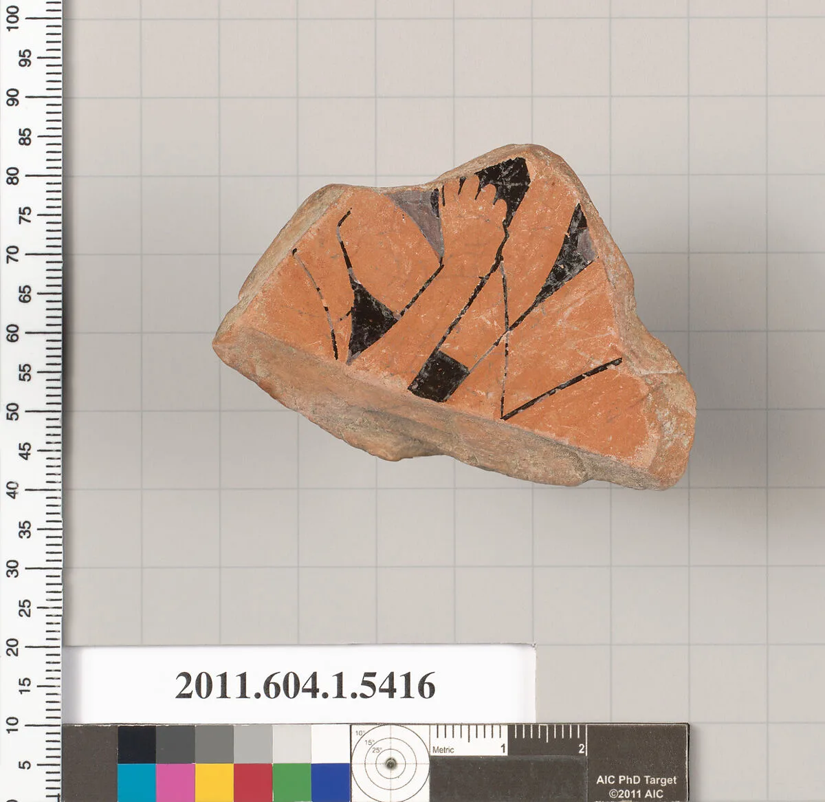 Terracotta fragment of a kylix (drinking cup) — Unknown