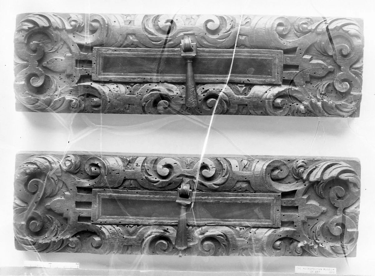 Pair of drawer fronts — Unknown