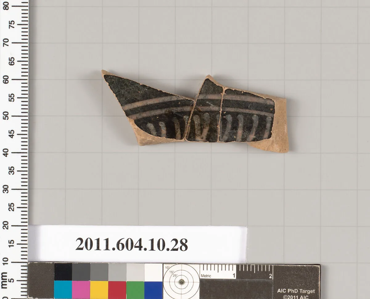 Terracotta fragment of a kylix (drinking cup) — Unknown