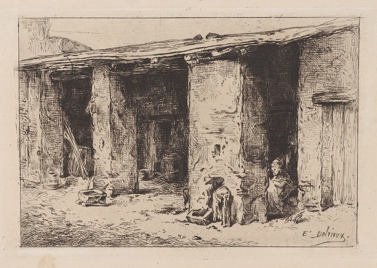 Woman working within a shed — Etienne Delrieux