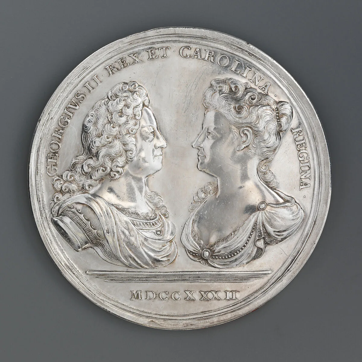 Medal of George II and his Family — John Croker|John Sigismund Tanner