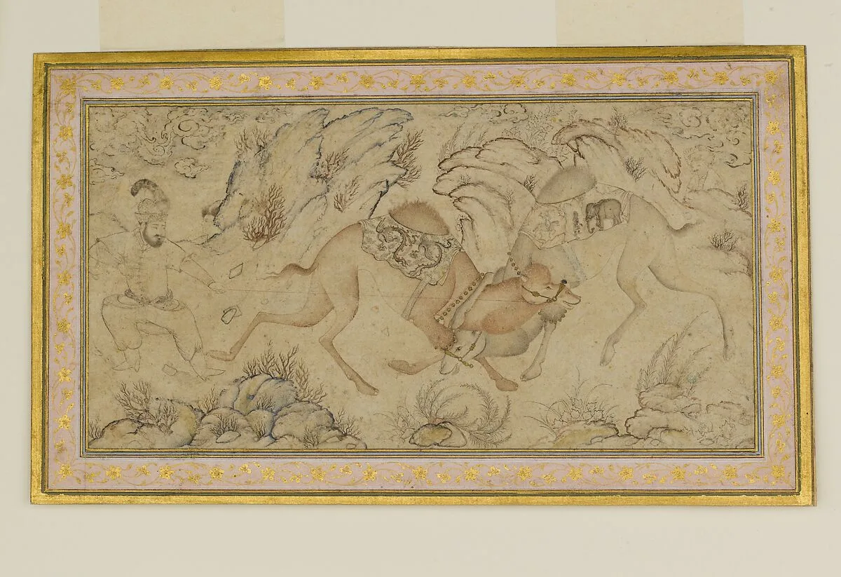 Two Camels Fighting — Unknown