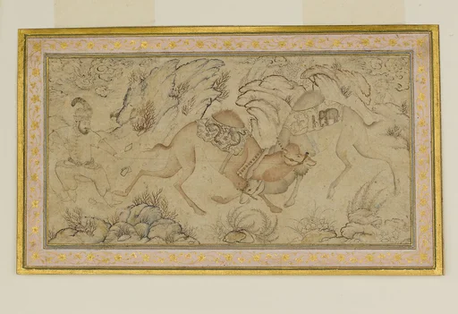 Two Camels Fighting