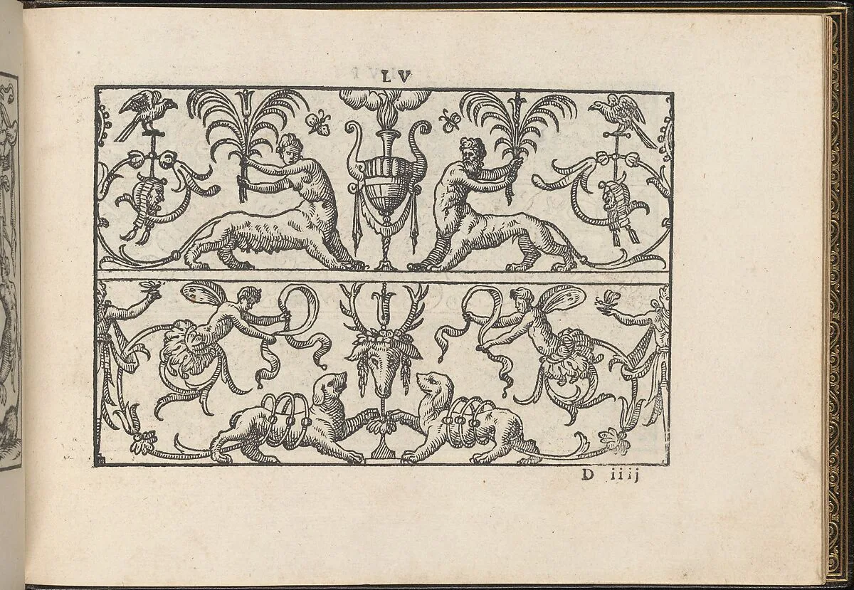 La Vera Perfettione del Disegno di varie sorti di recami, page 28 (recto) — Giovanni Ostaus|Giuseppe Salviati (Giuseppe Porta, called Il Salviati)