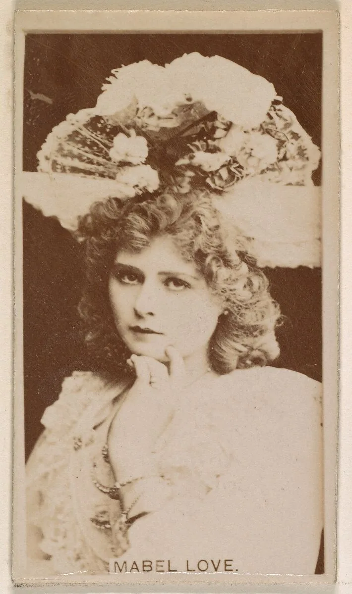Miss Mabel Love, from the Actresses series (N245) issued by Kinney Brothers to promote Sweet Caporal Cigarettes — Kinney Brothers Tobacco Company
