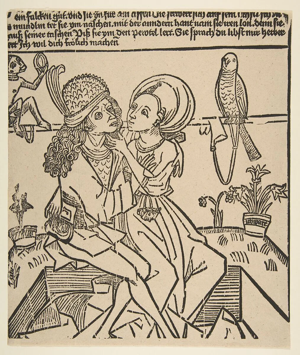 Lovers (Schr. 1976) — Anonymous, German, 15th century
