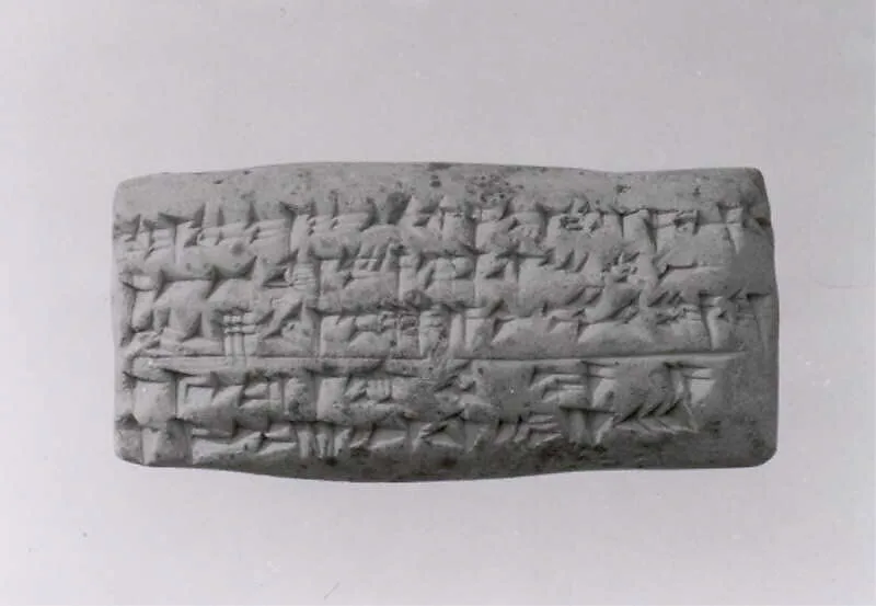 Cuneiform tablet: account of dates as imittu-rent, Ebabbar archive — Unknown