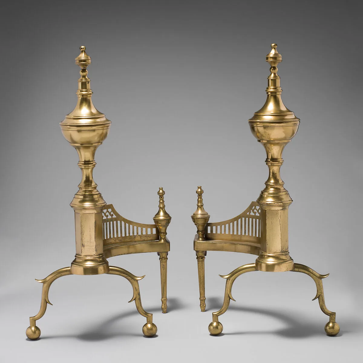 Pair of andirons — Unknown