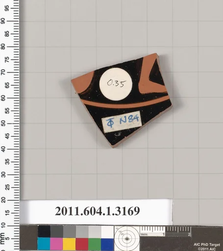 Terracotta fragment of a kylix (drinking cup)