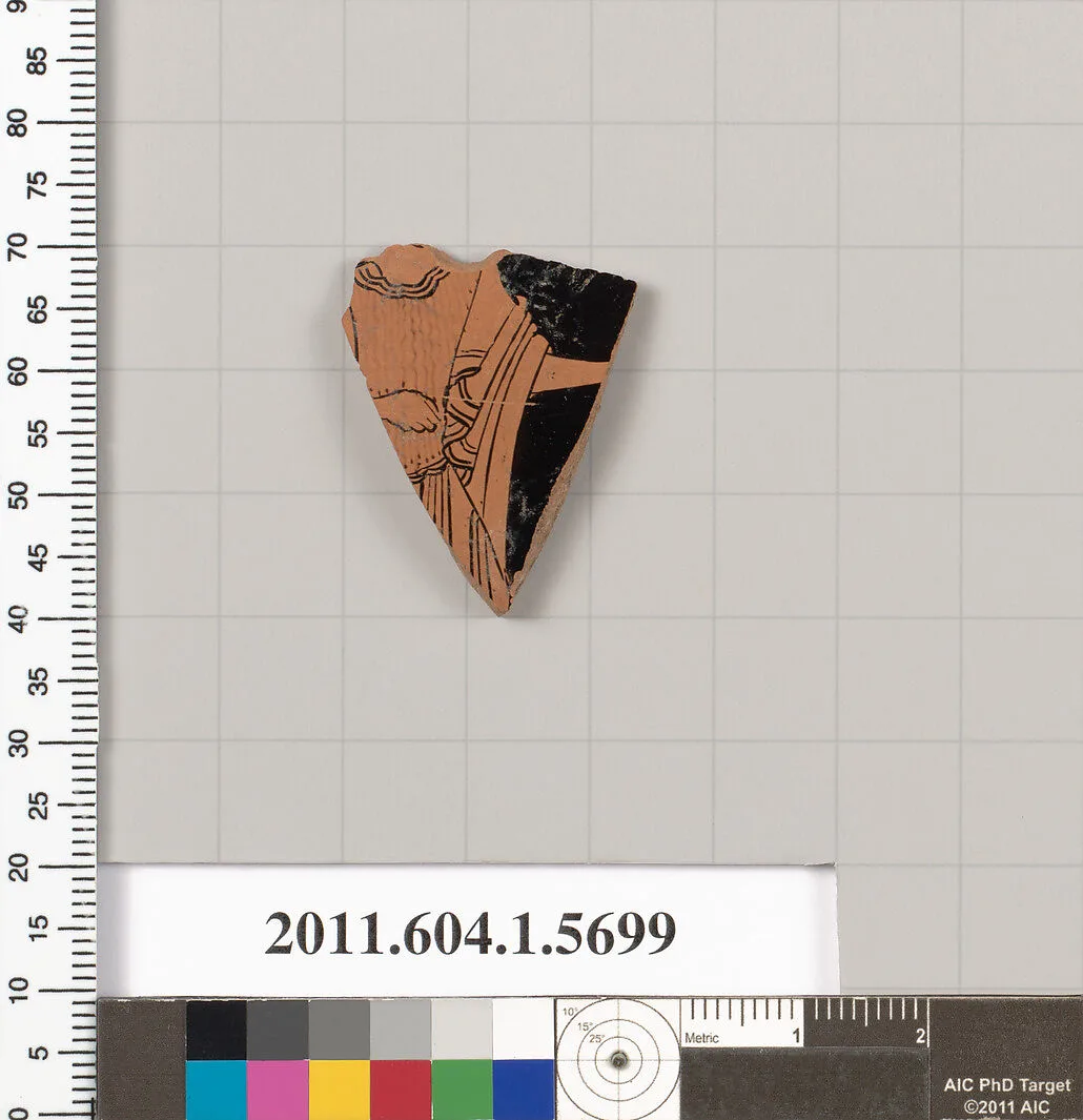 Terracotta fragment of a kylix (drinking cup) — Unknown