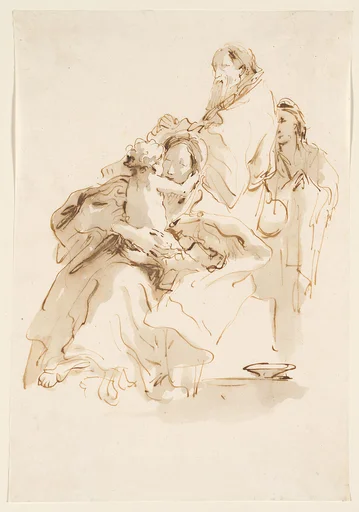 The Holy Family with Saint John