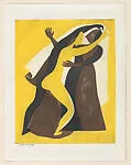 Two figures dancing, from the portolio 'Tres aguafuertes en color' — Carlos Orozco Romero