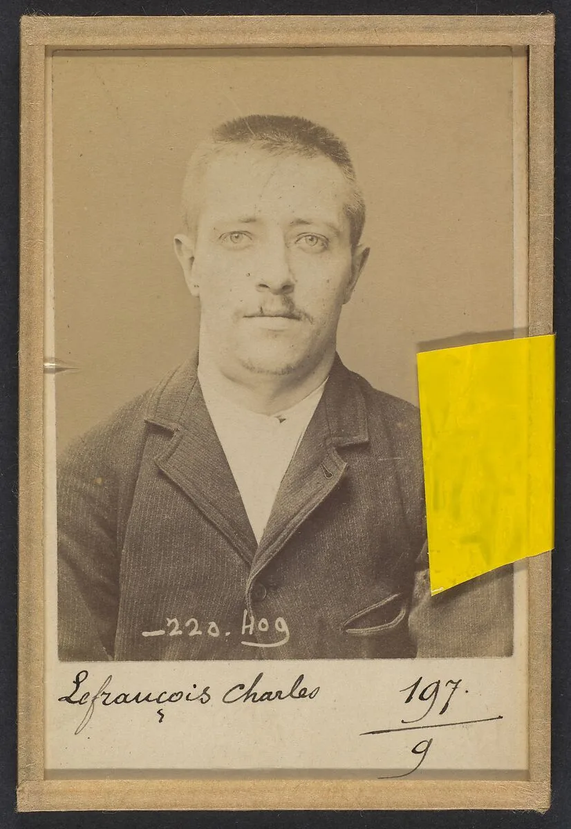 Lefrançois. Charles, Albert. 27 ans, né le 10/11/67 à Paris XXe. Horloger. Anarchiste. 2/7/94. — Alphonse Bertillon