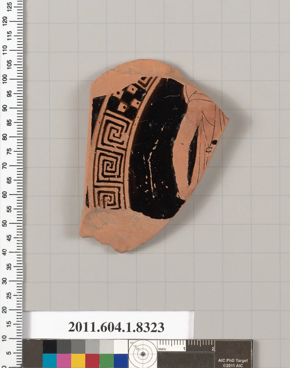Terracotta fragment of a kylix (drinking cup) — Unknown