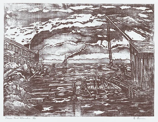 River and Clouds