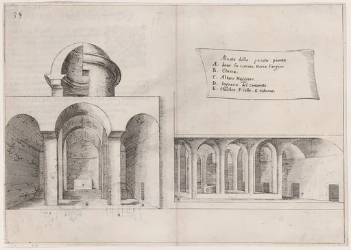 32nd Plate, from Trattato delle Piante & Immagini de Sacri Edifizi di Terra Santa (Treatise of the Plans & Images of the Sacred Buildings of the Holy Land)