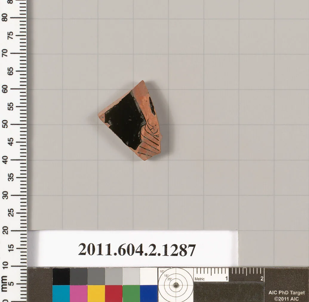 Terracotta fragment of a skyphos (deep drinking cup) — Unknown
