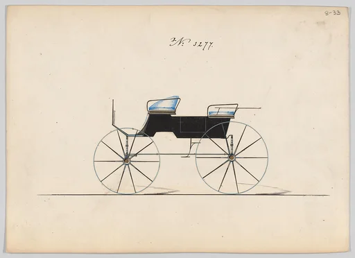 Design for 4 seat Phaeton, no top, no. 3277