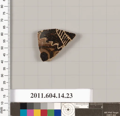 Terracotta fragment of an undetermined closed shape