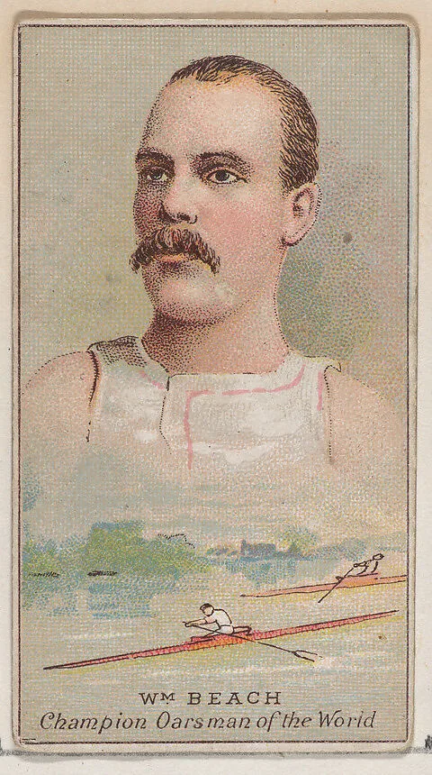 William Beach, Champion Oarsman of the World, from the Champions of Games and Sports series (N184, Type 2) issued by W.S. Kimball & Co. — W.S. Kimball & Co.