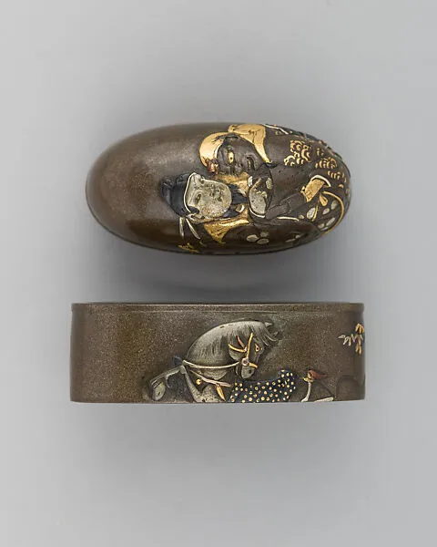Sword-Hilt Collar and Pommel (Fuchigashira) — Unknown