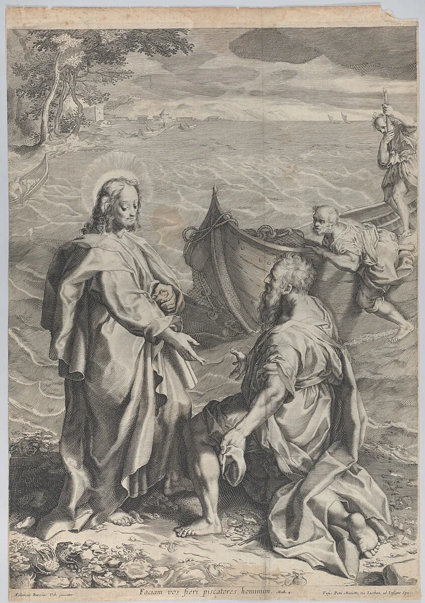 Christ and Saint Peter — Anonymous|Mariette|Federico Barocci