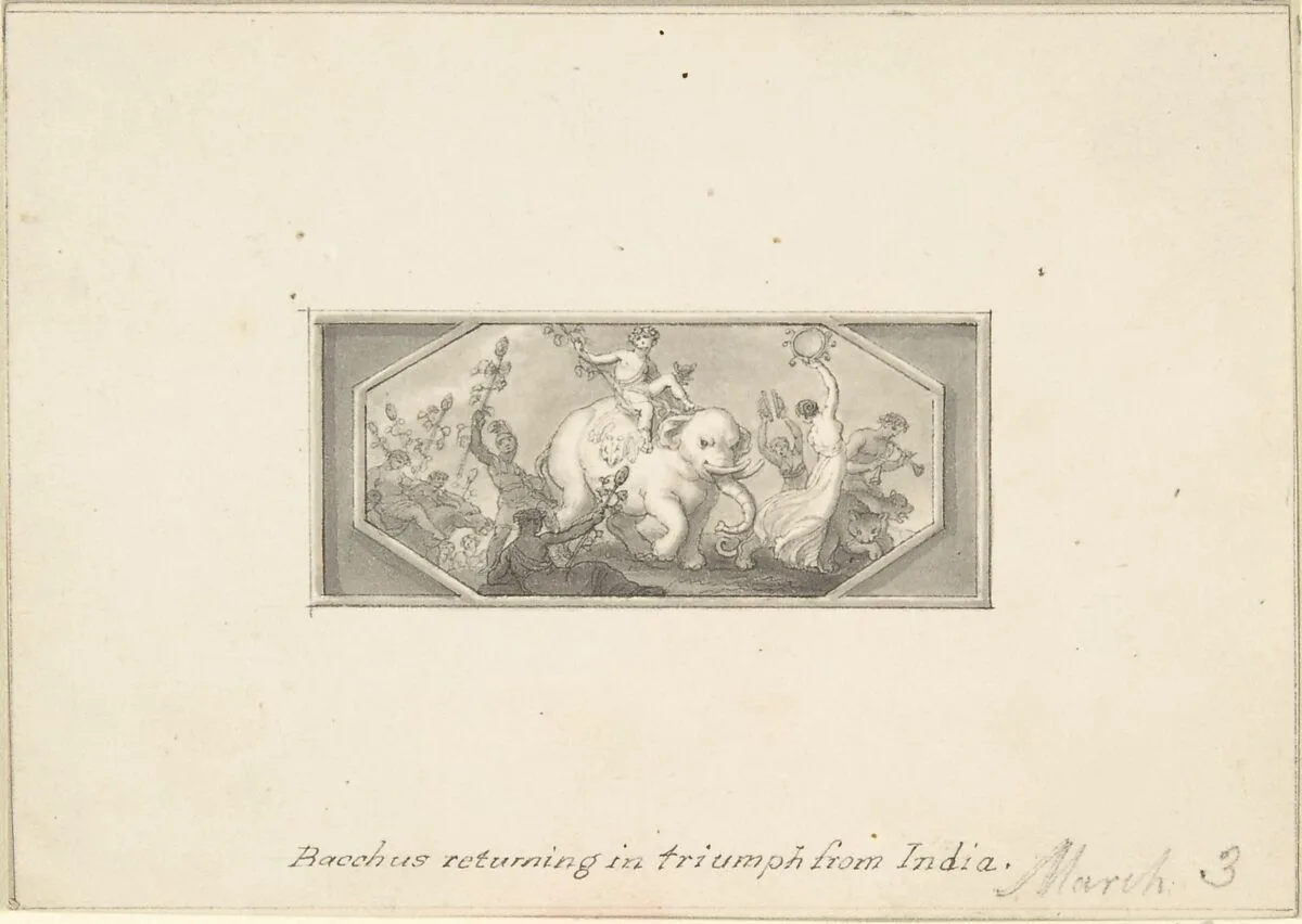 Bacchus returning in Triumph from India — Edward Francis Burney
