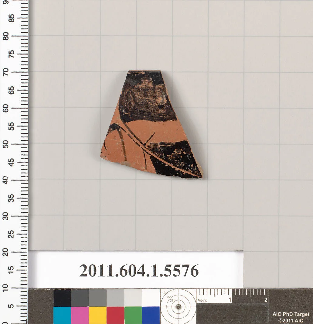 Terracotta rim fragment of a kylix (drinking cup) — Unknown