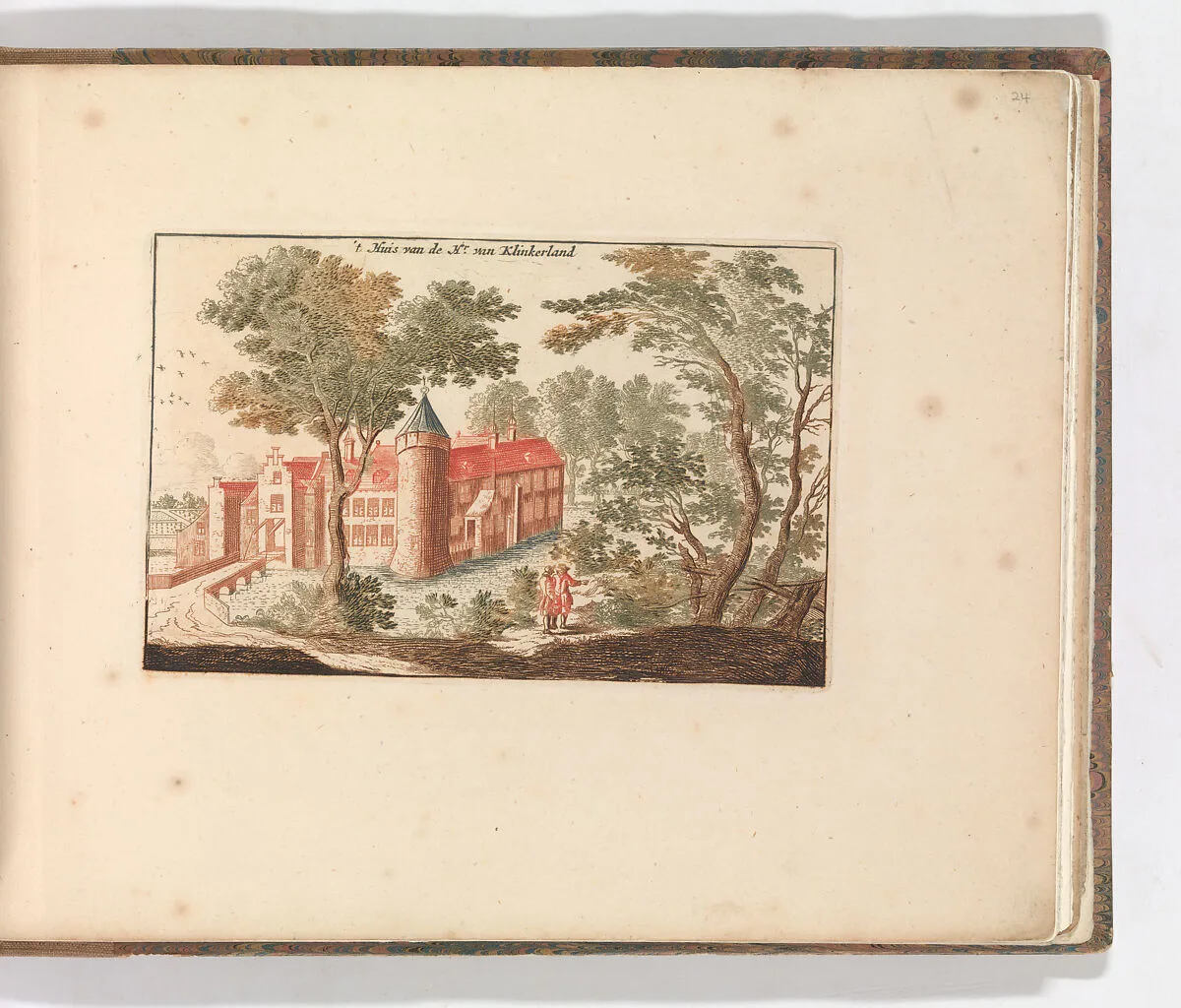' 't Huis van de Hr van Klinkerland', in: Tooneel Der Voornaamste Nederlands Huizen, En Lust Hoven, Naar T Leven Afgebeeld — Carel Allard