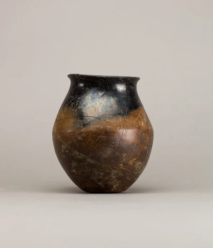 Black-topped red ware jar