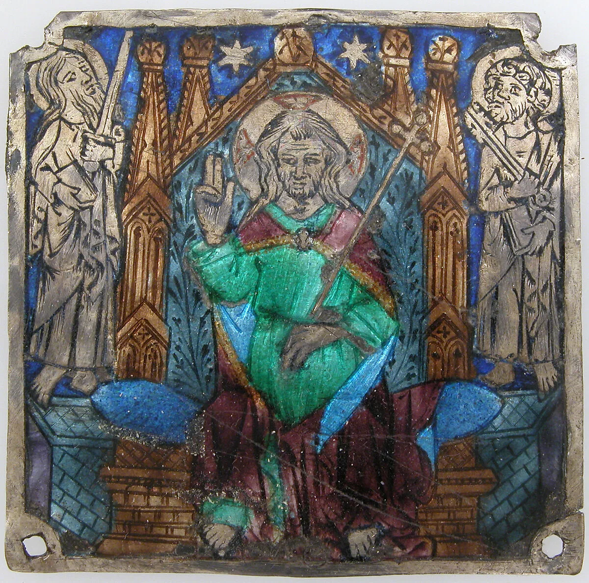 Plaque with Christ In Majesty — Unknown