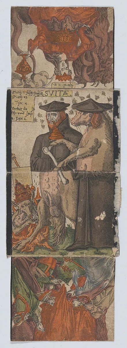 Metamorphic picture — Anonymous, German, 16th century