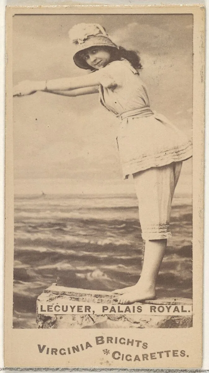 Lecuyer, Palais Royal, from the Actors and Actresses series (N45, Type 1) for Virginia Brights Cigarettes — Allen & Ginter