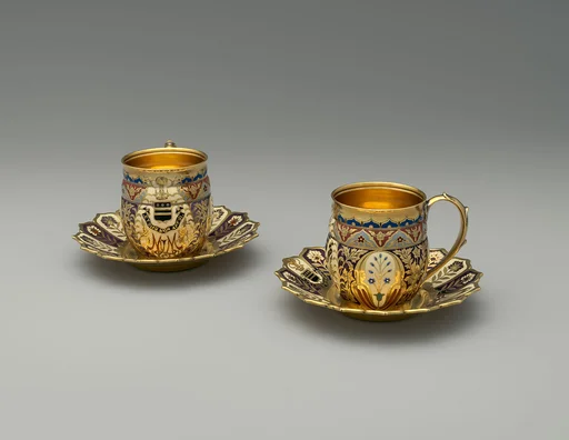 Two cups and saucers from the Mackay Service